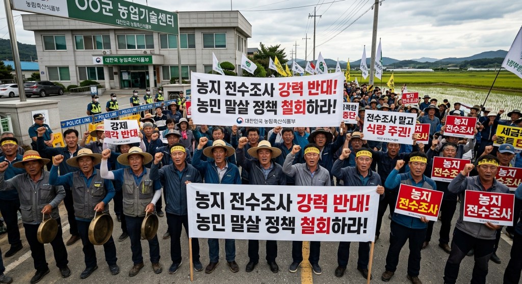 농지 전수조사를 둘러싼 농촌 반발